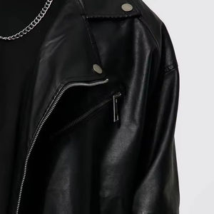 Blouson en cuir pour homme, coupe-vent, style motard, vêtements de moto, fabrication OEM, vente en gros par ZOHAN CREATIONS - Product Image 6