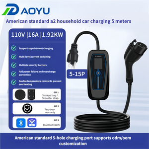 Cargador Portátil para Vehículos Eléctricos de 7KW, Nivel 2, 32A, Monofásico, Tipo 2, Wallbox, IP65, Control por WiFi y Aplicación, Estación de Carga para Coche Eléctrico, 85-265V - Product Image 4