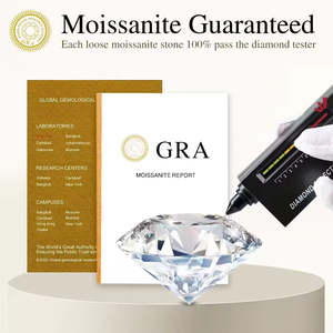 Pendientes de Moissanita con Certificación GRA, D VVS1, Trisparkle Radiance, para Hombre, 0.5 Ct, Pieza Única, Joyería de Lujo Deslumbrante - Product Image 6