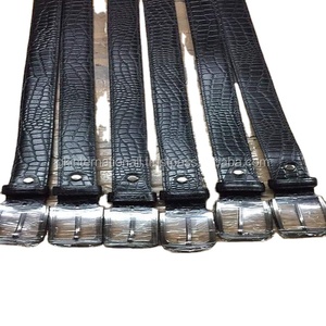 เข็มขัดหนังลายจระเข้สำหรับผู้ชาย,หัวเข็มขัดล็อคอัตโนมัติเข็มขัดหนังแฟชั่นยีนส์แบบเรียบง่ายดีไซน์เนอร์ - Product Image 1