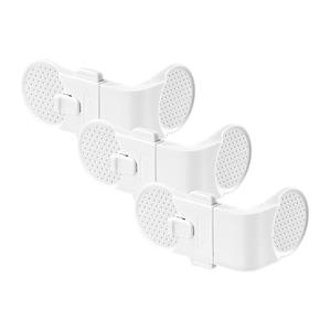 Lot économique de 3 serrures pour armoires/tiroirs Reer, 6 sangles de sécurité durables de taille standard - Product Image 1