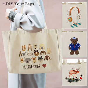 Wholesale Durable Eco Friendly Simple Shopping <b>Canvas</b> <b>Bag</b> Yellow with Your Own Logo Design Printed Cotton <b>Tote</b> <b>Bag</b> - Product Image 3