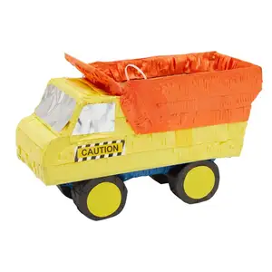 Nicro Custom Small Dump Truck Handmade Construction Theme Decoration Scary Wholesale Paper Adults Pinata With Stick Party Favor