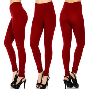 Mallas de mujer personalizadas de algodón 100%, tela de punto cómoda y elástica con logotipo en la cintura, pedidos directos del fabricante - Product Image 4