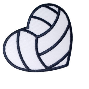 Patchs de sport coeur brodés tissu sergé coudre sur insigne d'applique pour vestes jeans sacs à dos et projets d'artisanat de bricolage - Product Image 5