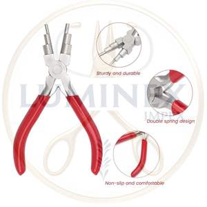 Stainless Steel Basic Pliers <b>Kit</b> for Jewelry Making Beading Jewelry Plating-Lightweight <b>DIY</b> Tool - Product Image 3