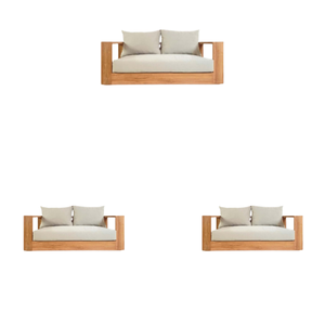 เฟอร์นิเจอร์ลานสวนกลางแจ้งแบบทันสมัยชุดเฟอร์นิเจอร์ไม้สักกลางแจ้งโซฟา - Product Image 6