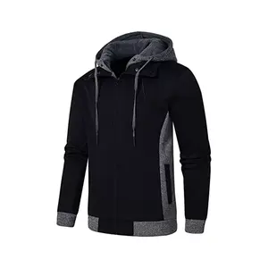 Sudaderas con cremallera para hombre con logotipo y diseño personalizados para ropa informal/nuevo estilo de moda para hombre con capucha 100% de alta calidad - Product Image 5