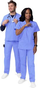 2025 nuevo uniforme de Hospital de temporada de verano para mujeres y hombres y producto más vendido conjunto de uniformes médicos a la venta - Product Image 5