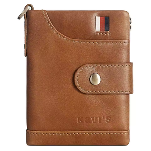 Cartera Corta de Cuero Genuino para Hombre, Cuero Real, Anti-RFID, Bloqueo, Cuero Puro 2026 - Product Image 4