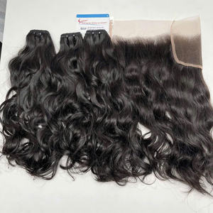 Meilleure vente!! Vente en gros, extensions de cheveux bruts vietnamiens, cheveux naturels ondulés, extensions de cheveux humains, trame Remy doublement étirée - Product Image 4