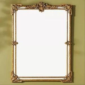 Marco de espejo de gran tamaño de nuevo diseño exclusivo con decoración del hogar con acabado dorado para baños, personalidad de la sala de estar - Product Image 5