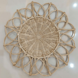 Posavasos de placa de ratán tejido a mano \ Fine Craft para hospitalidad | Actualización de ajuste de mesa | Fábrica mayorista - Product Image 2