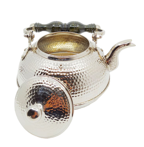 Bouilloire en métal de style traditionnel pour le thé et le café, bouilloire à thé de table faite à la main, fournisseur et fabricant de théières en Inde - Product Image 4