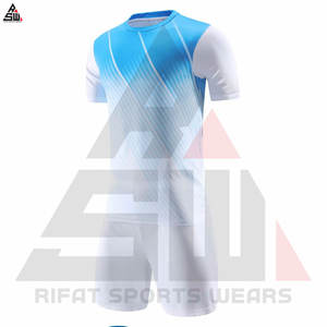 Venta caliente de alta calidad Digital impreso transpirable secado rápido 100% poliéster uniforme de fútbol personalizar su propio logotipo al por mayor - Product Image 4