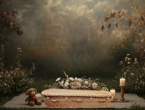 Ataúd de mimbre natural tejido a mano con revestimiento interior de algodón, ataúd funerario biodegradable para entierro y cremación de Vietnam - Product Image 5