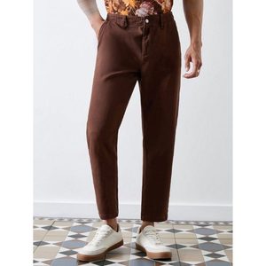 Jean en denim marron élégant et tendance pour homme, coupe droite classique, écologique, respirant, style vintage, hiver/été, ample - Product Image 4