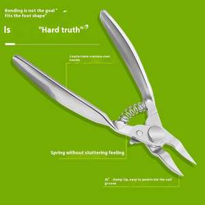 Haute qualité professionnel soin des ongles manucure pédicure en acier inoxydable Double ressort cuticules pinces par ANAAIF - Product Image 3