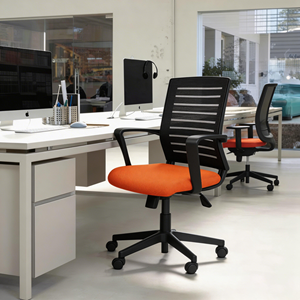Silla <span class=keywords><strong>de</strong></span> Oficina con Respaldo Medio y Asiento Amplio, Silla para Computadora, Muebles <span class=keywords><strong>de</strong></span> Oficina, Cadeira Escritorio, Sillas Operativas - Product Image 5