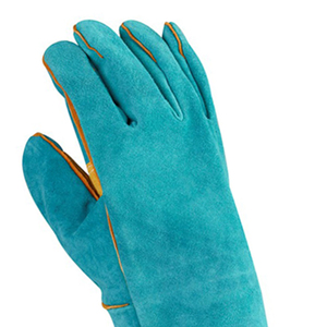 Precio de fábrica, guantes de cuero duraderos de alta calidad hechos a medida, soldadura larga, desgaste a alta temperatura - Product Image 3
