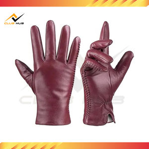 Cómodos guantes de cuero cálidos de invierno hasta la muñeca impermeables transpirables antideslizantes pantalla táctil Durable cocina al aire libre conducción - Product Image 5