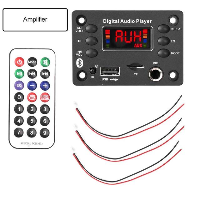 DC 12V BT Audio Decoder Board Audio Module USB FM Radio Lossless MP3 WMA WAV FLAC APE Decoder Board Module