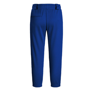 Pantalones Unisex Azules que Absorben la Humedad, Cintura Elástica, Color Sólido, Corte Regular, para Adultos, Todas las Temporadas, Material de Poliéster, con Bolsillos - Product Image 3