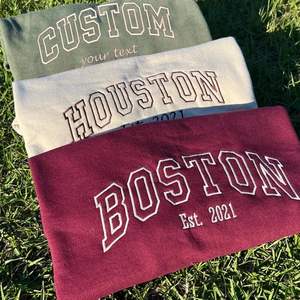 Sweat à capuche brodé personnalisé unisexe Concevez votre propre sweat à capuche avec texte ajouté personnalisé pour femmes et hommes - Product Image 4