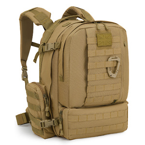 Zaino Viking Patrol Pack 60 Litri - <span class=keywords><strong>Coyote</strong></span> con schienale imbottito e attacchi in rete MOLLE, zaino mimetico personalizzato - Product Image 4