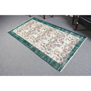 Alfombra clásica de lana verde Beige 3,7X6,7 pies turco Aubusson Patchwork látex para sala de estar dormitorio alfombras rectangulares Sidekick - Product Image 4