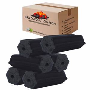 ถ่านแท่งบาบีคิวทรงหกเหลี่ยมขนาด5กก. ผลิตภัณฑ์อินโดนีเซียเปลือกมะพร้าวธรรมชาติสำหรับปาร์ตี้กลางแจ้ง - Product Image 4