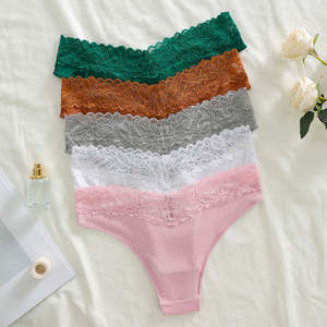 Tangas Sexys al por Mayor para Mujer, Bragas de Encaje, Ropa Interior de Tanga, Bragas de Talle Alto para Mujer - Product Image 3