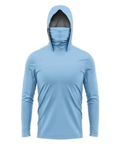 Vente en gros de sweats à capuche de pêche de protection UV pour hommes de performance concevez vos propres sweats à capuche de pêche imperméables et respirants à manches longues - Product Image 1