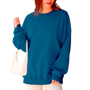 Sweat-shirt et sweat à capuche décontractés pour femmes, couleur personnalisée, manches longues, pull d'hiver, 100% coton molletonné, écologique - Product Image 3