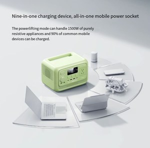 Estación de Energía Portátil de <span class=keywords><strong>600W</strong></span>, Generador Solar de Onda Sinusoidal Pura, MPPT, Linterna, Banco de Carga para Automóvil, Suministro de Emergencia para Camping - Product Image 2