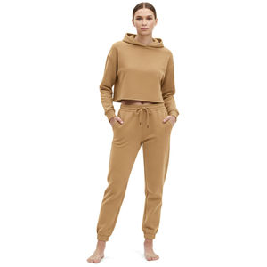 Premium Oversized Heavy Cotton Pullover Hoodie Tracksuit Set 450GSM Solid Color - Product Image 5