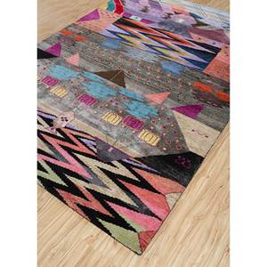 พรมลายเรขาคณิต Freedom Manchaha ทำจากขนสัตว์และไหมไผ่ ทอมือหลายจุด สำหรับใช้ในบ้าน-Les-1549 โดย Jaipur Rugs US - Product Image 2