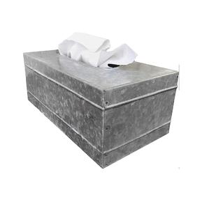 Cajas de pañuelos de Metal para decoración del hogar, caja de pañuelos de hierro con diseño recubierto de polvo blanco, fabricante al por mayor - Product Image 2