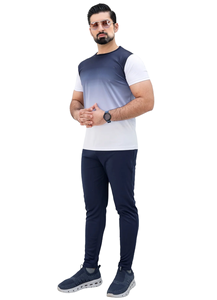 ชุดวอร์ม2ชิ้นเสื้อยืดแขนสั้นและกางเกงขาสั้นชุดออกกำลังกายในยิมวิ่งออกกำลังกายในฤดูร้อนสำหรับผู้ชาย - Product Image 4