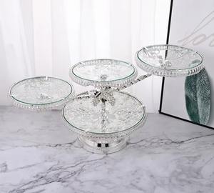 Plateau et plat de service en cristal et en verre faits à la main, écologiques et durables, pour mariage et restaurant - Product Image 1