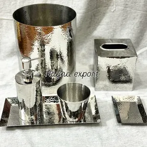 Juego de baño de diseño simple pulido de metal de acero inoxidable - Product Image 2