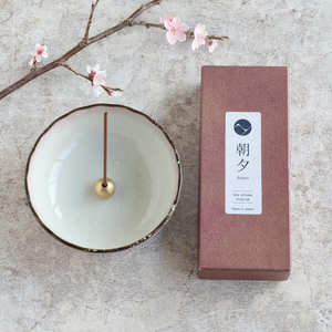 Low <b>Smoke</b> Incense Gift Set with Incense Holder and Brass Stand, Premium Sakura Cherry Blossom Blends Set Incense Sticks with - Product Image 1