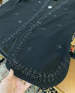 Abaya Dubaï 2024, vêtements islamiques pour l'Aïd et le Ramadan, cardigan modeste brodé, grande taille, couleur personnalisée, anti-froissement - Product Image 3