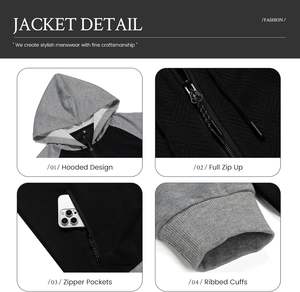 SUDADERO de algodón 100%, conjunto ligero con capucha, cierre de cordón, invierno, ecológico, lavado a la piedra, estampado de diamantes de imitación adornados - Product Image 3