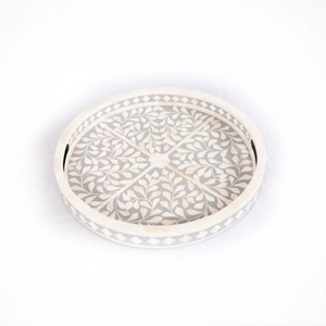 Plateau carré élégant d'incrustation d'os fait à la main et tendance parfait pour servir dans le restaurant à la maison d'hôtel et le marché d'exportation - Product Image 6