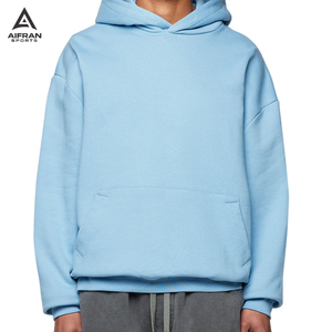 AIFRAN Custom 3D Logo <b>Hoodie</b> Men Heavyweight Streetwear Oversized High Density Fleece Pullover Unisex Luxury Sportswear <b>Gym</b> - Product Image 3