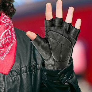 Gants en cuir sans doigts pour hommes de haute qualité Design personnalisé Saison d'hiver pour un usage décontracté Vente en gros disponible - Product Image 5