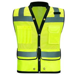 Veste de travail réfléchissante en maille pour hommes, personnalisée en gros, vêtements de travail, veste de sécurité réfléchissante avec logo - Product Image 1