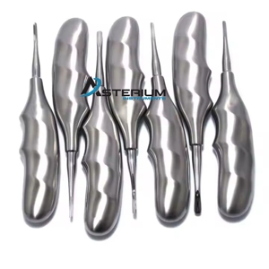 ชุดเครื่องมือถอนฟัน Asterium Dental PDL Elevator Spade Mini Root Extractor Proximators Luxating 7 ชิ้น สำหรับการผ่าตัดถอนฟัน - Product Image 1