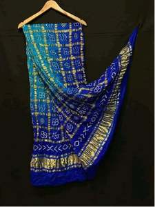 Elegant Traditional Pure Gajji Silk Bandhej Multicolour <b>Dupatta</b> High Demand Pure Gajji Silk Bandhej Multicolour <b>Dupatta</b> - Product Image 2